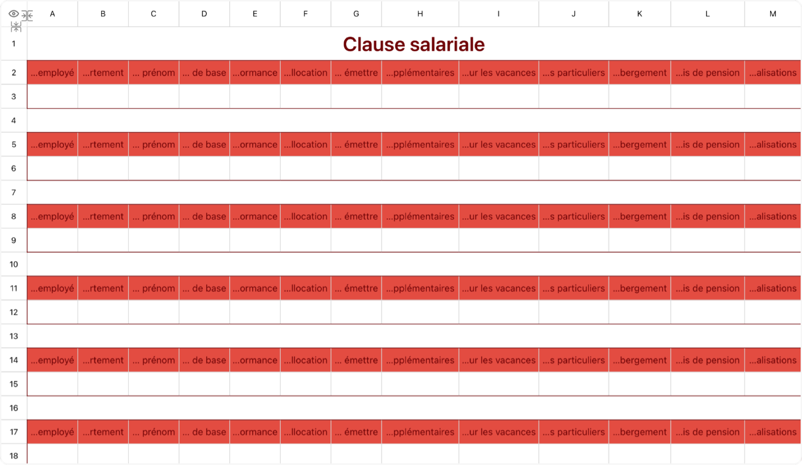 Clause salariale